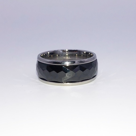 Other - Men Stainless Steel,Ceramic Wedding Band Ring 8MM